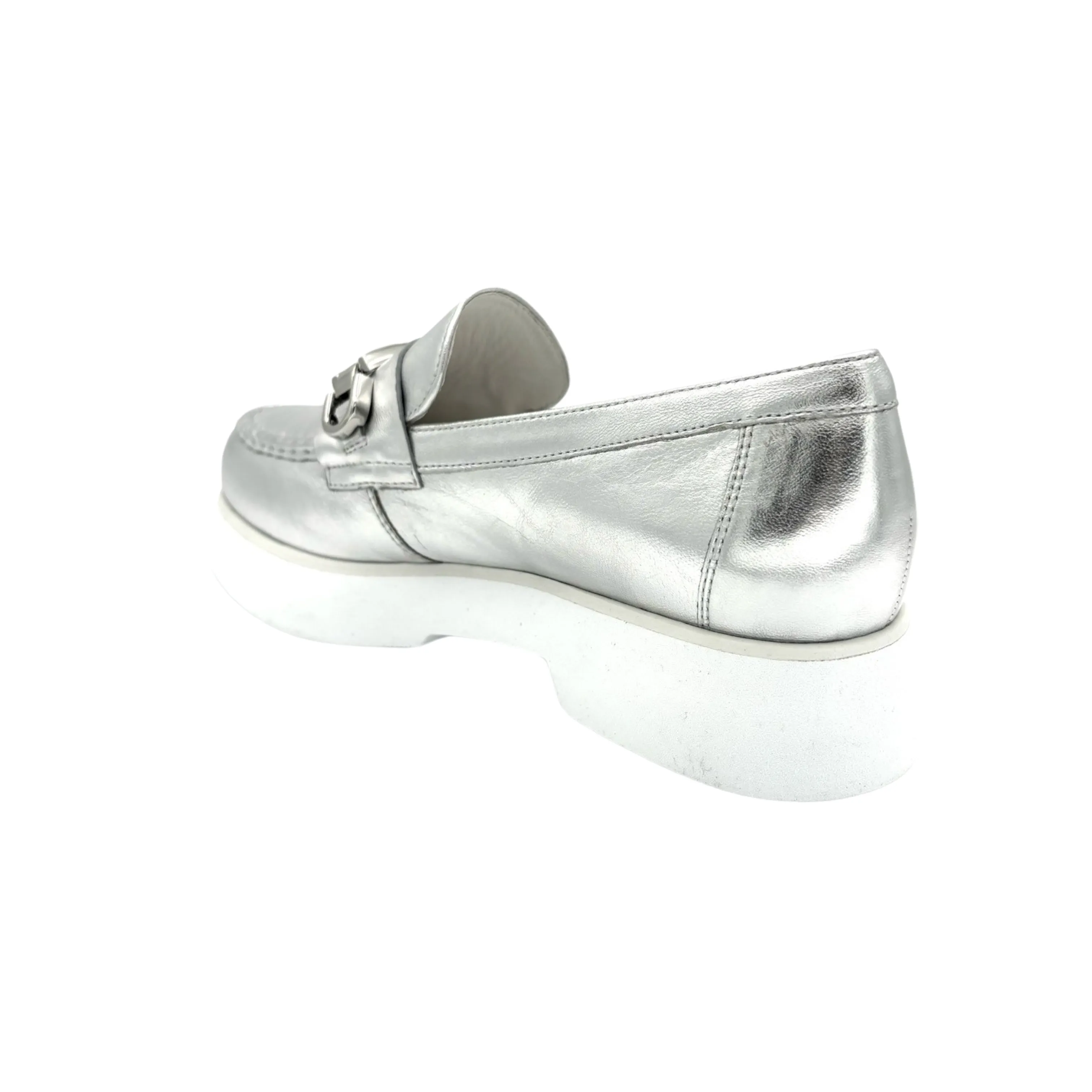 101631 Silver Platform Loafers