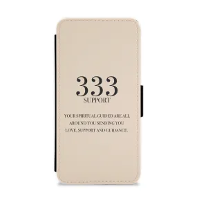 333 - Angel Numbers Flip / Wallet Phone Case