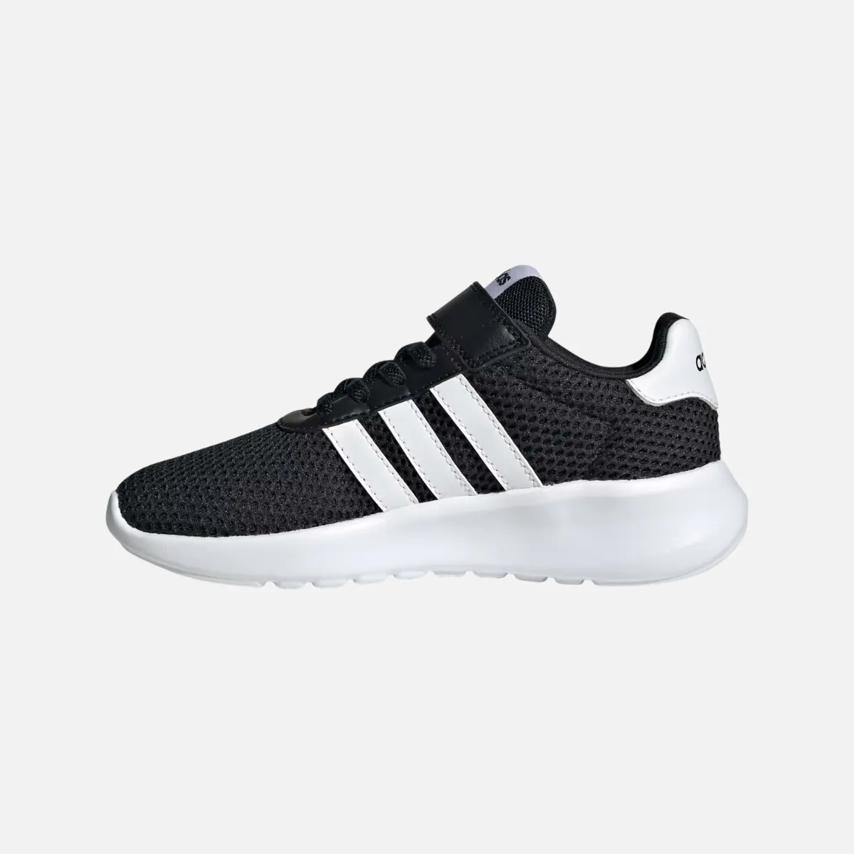 Adidas Lite Racer 3.0 Lifestyle Running Kids Unisex Shoes BOY AND GIRL (4-7 YEAR) -Core Black/Cloud White/Cloud White