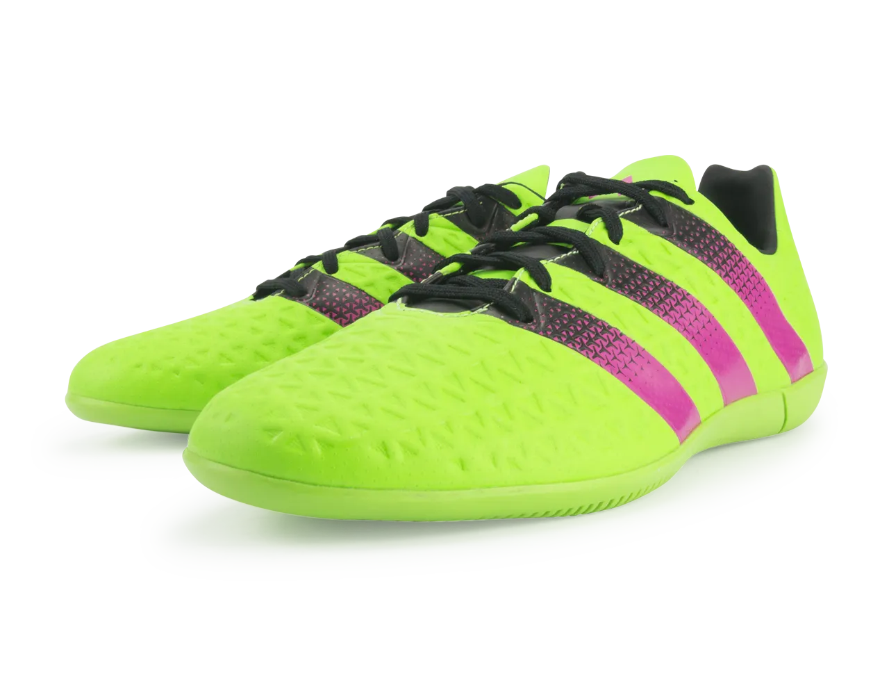 adidas Men's ACE 15.3 Indoor Soccer Shoes Solar Green/Shock Pink/Black