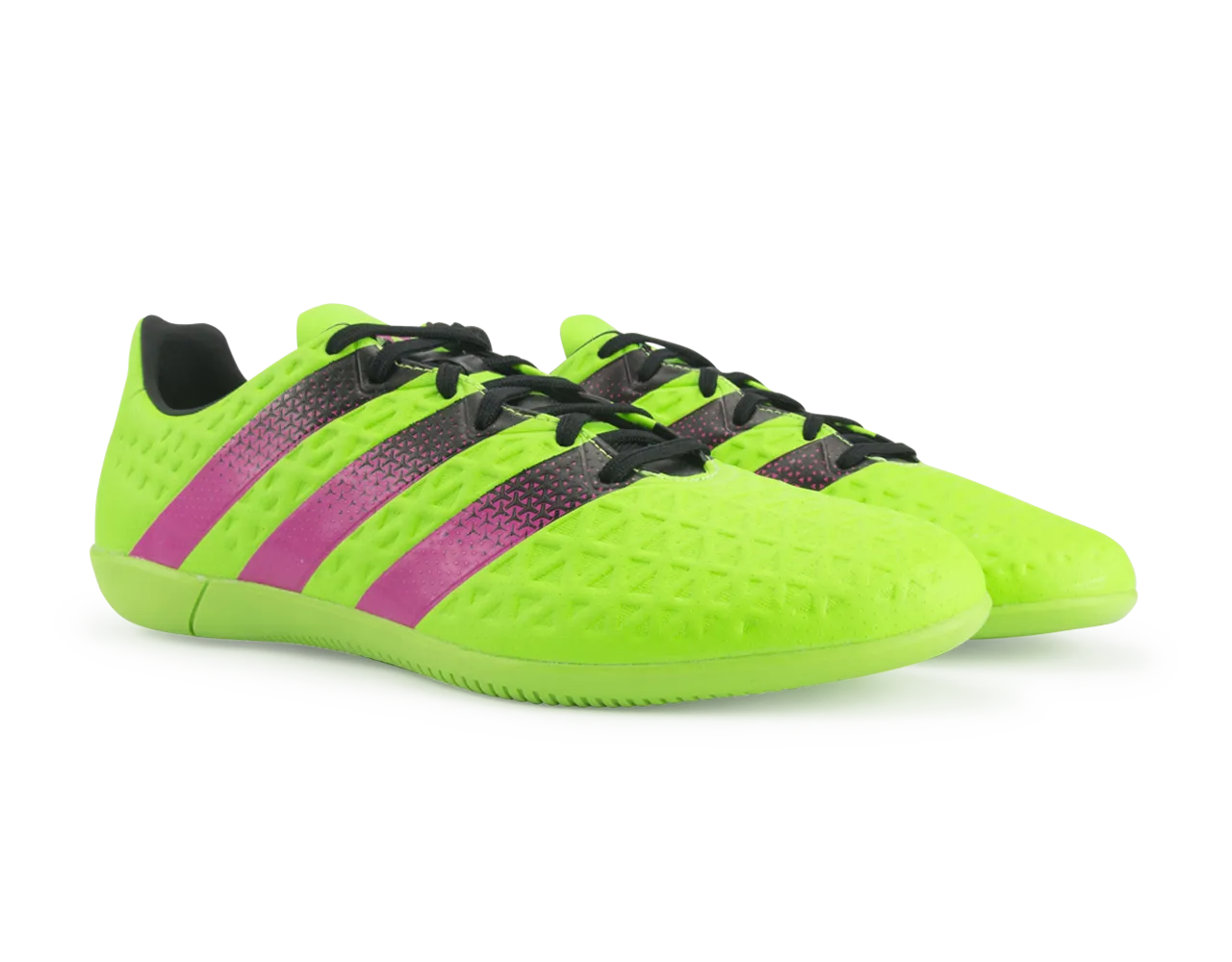 adidas Men's ACE 15.3 Indoor Soccer Shoes Solar Green/Shock Pink/Black