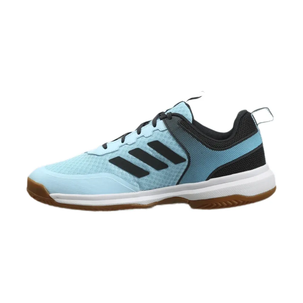 Adidas Men's Milyenl Indoor Badminton Shoe (Bliss Blue/Grey/Core Black/Gum)