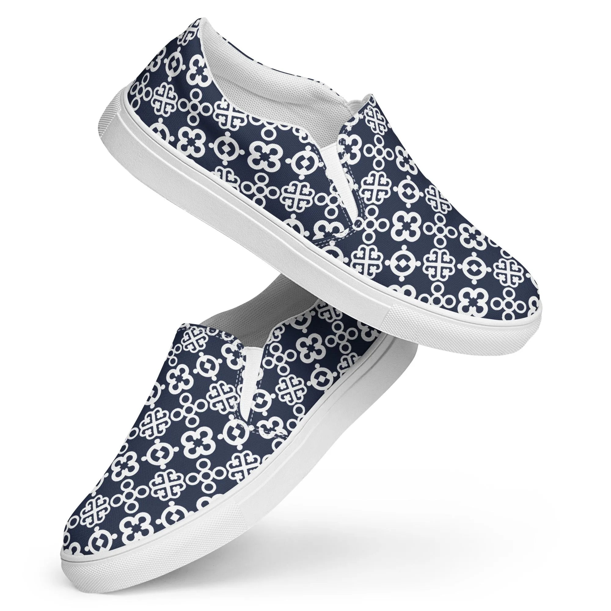 Adinkra Vibes Women’s slip-on canvas shoes