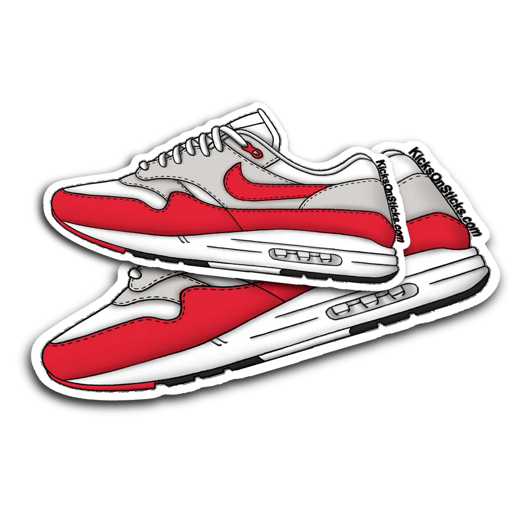 Air Max 1 "OG/Anniversary Red" Sneaker Sticker