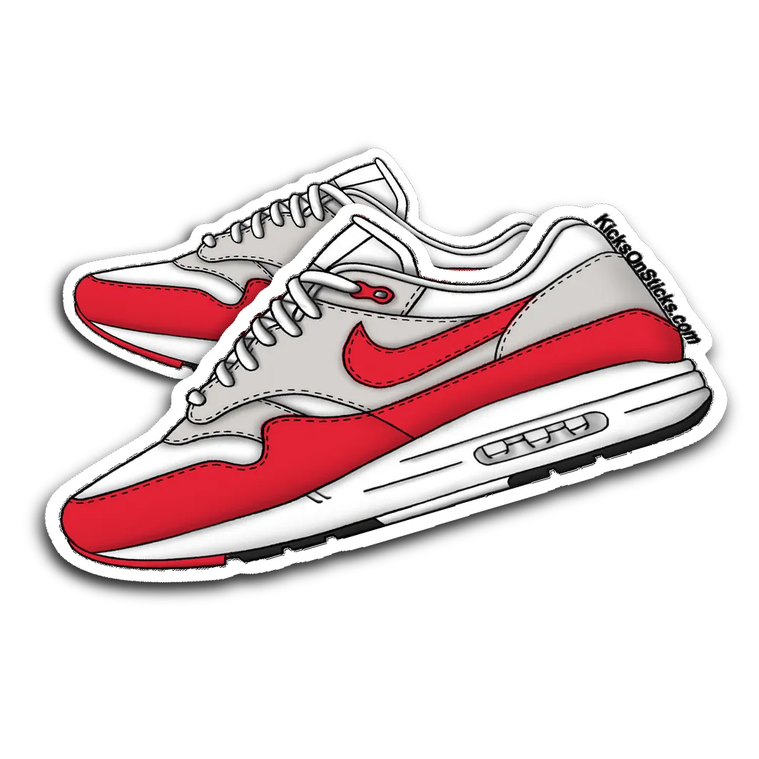 Air Max 1 "OG/Anniversary Red" Sneaker Sticker