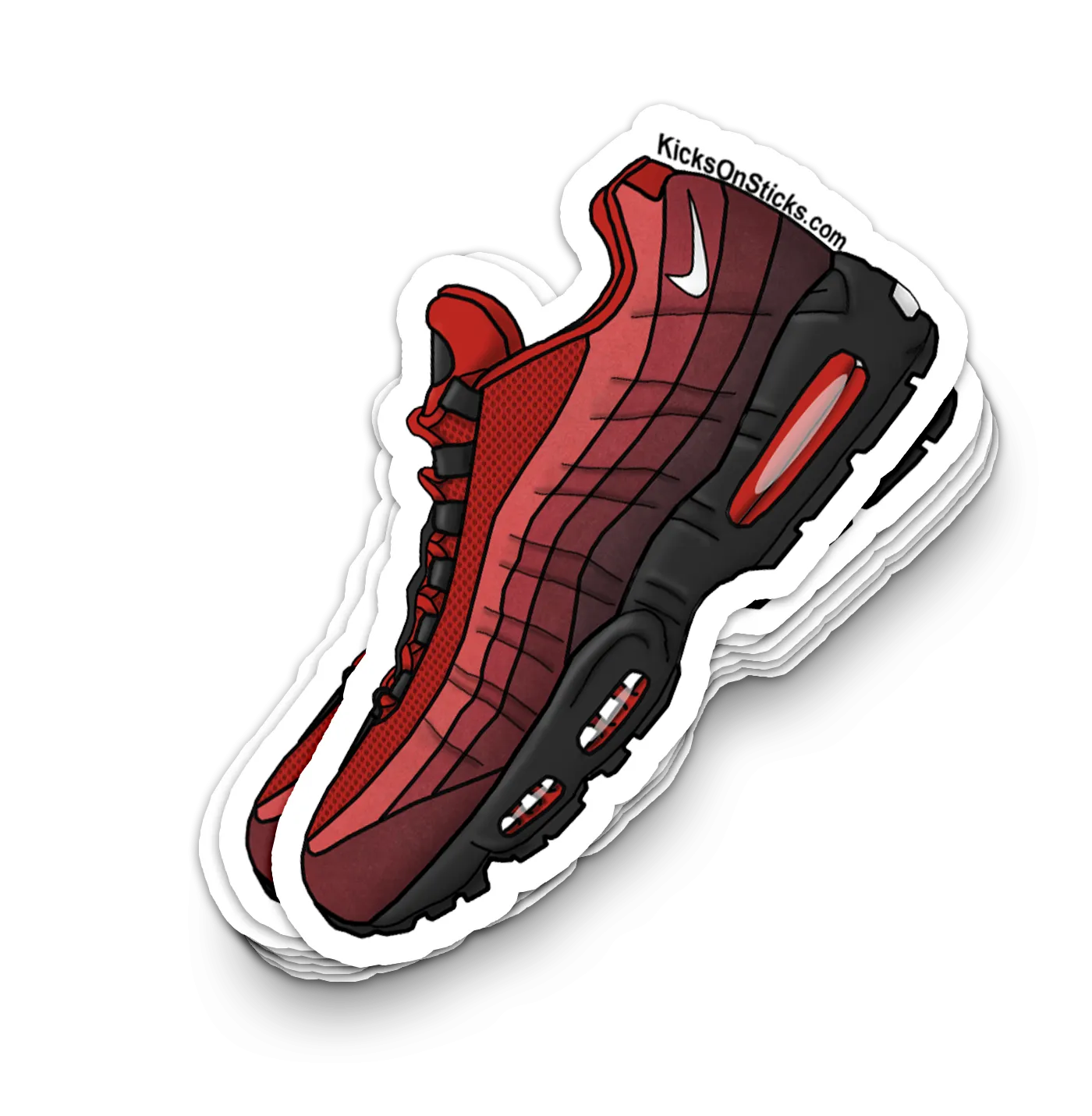 Air Max 95 "Habanero Red" Sneaker Sticker