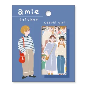 Amie Sticker Flake Casual Girl Mind Wave