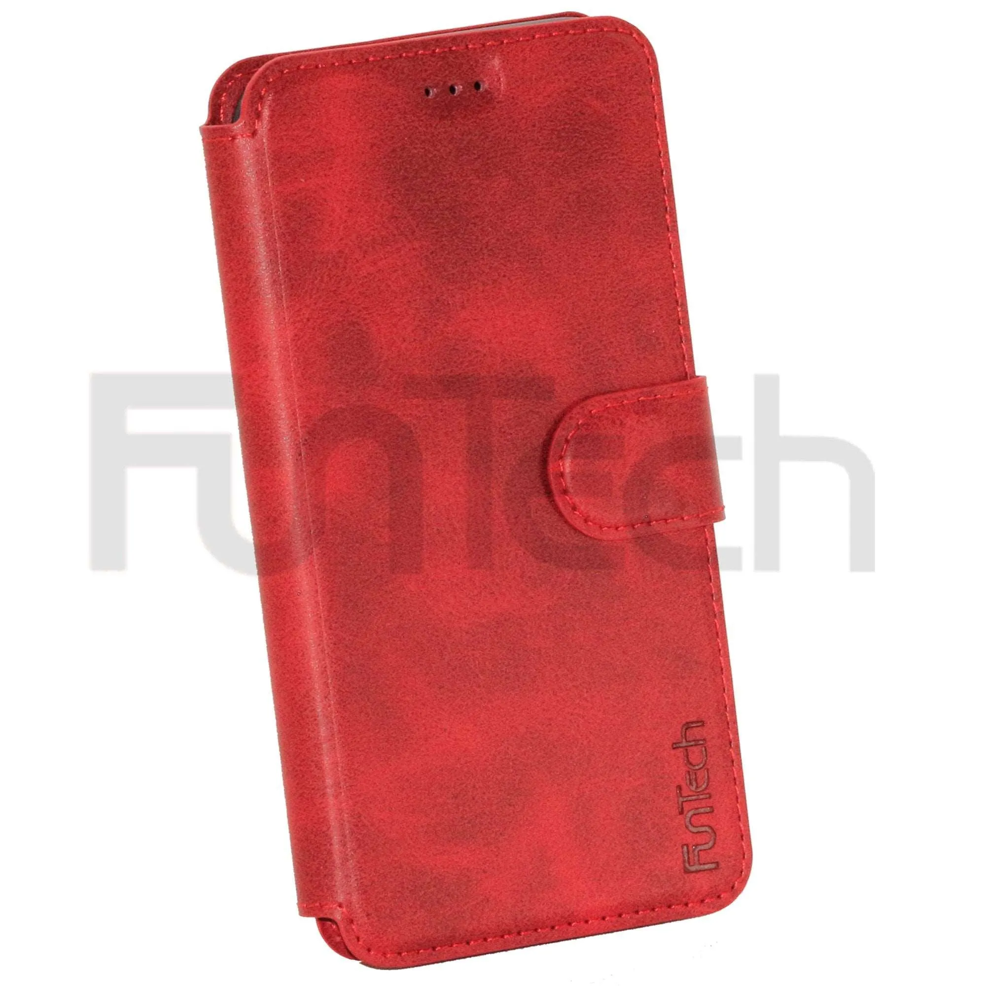 Apple iPhone XR Wallet Flip Red Folio Phone Case