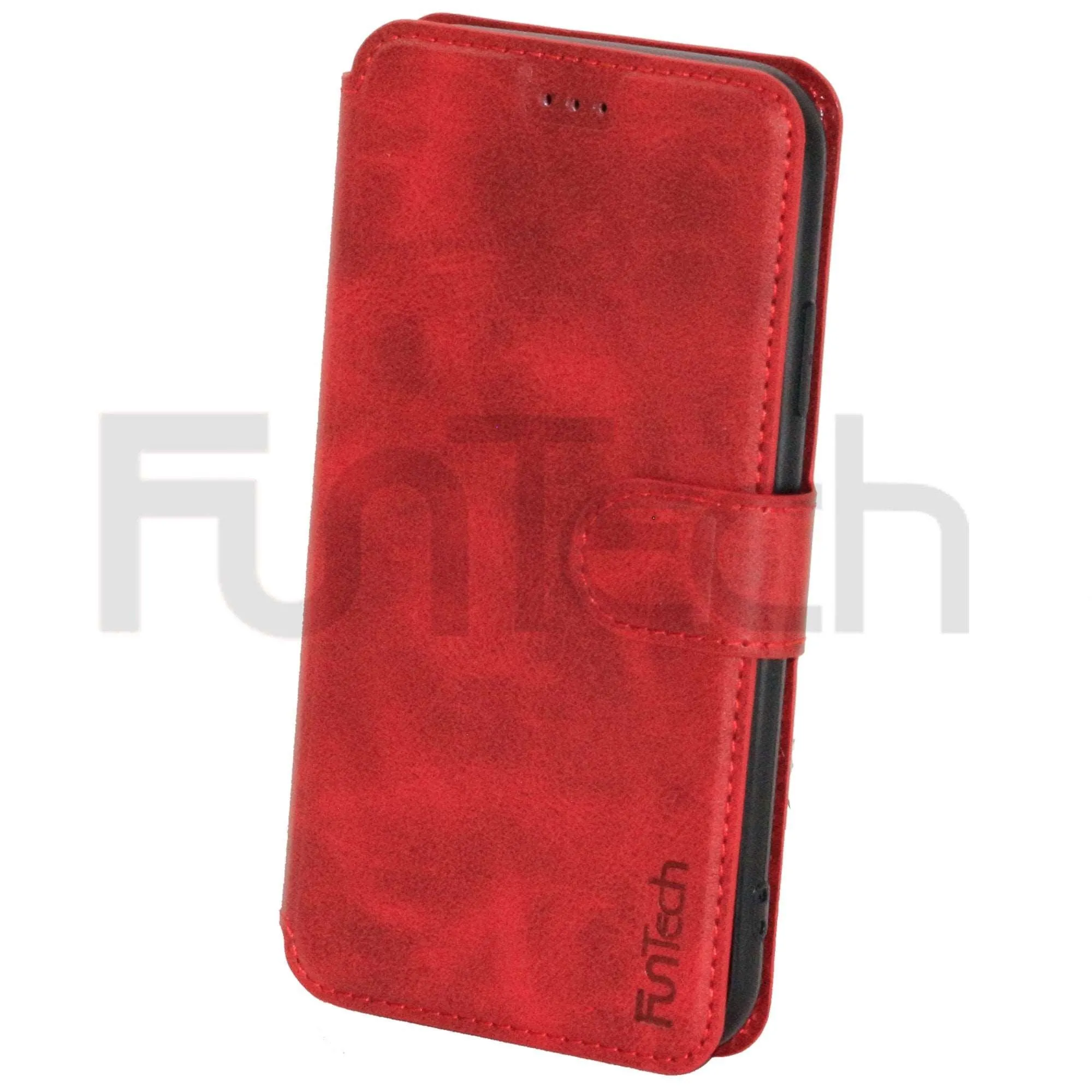 Apple iPhone XR Wallet Flip Red Folio Phone Case