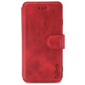 Apple iPhone XR Wallet Flip Red Folio Phone Case