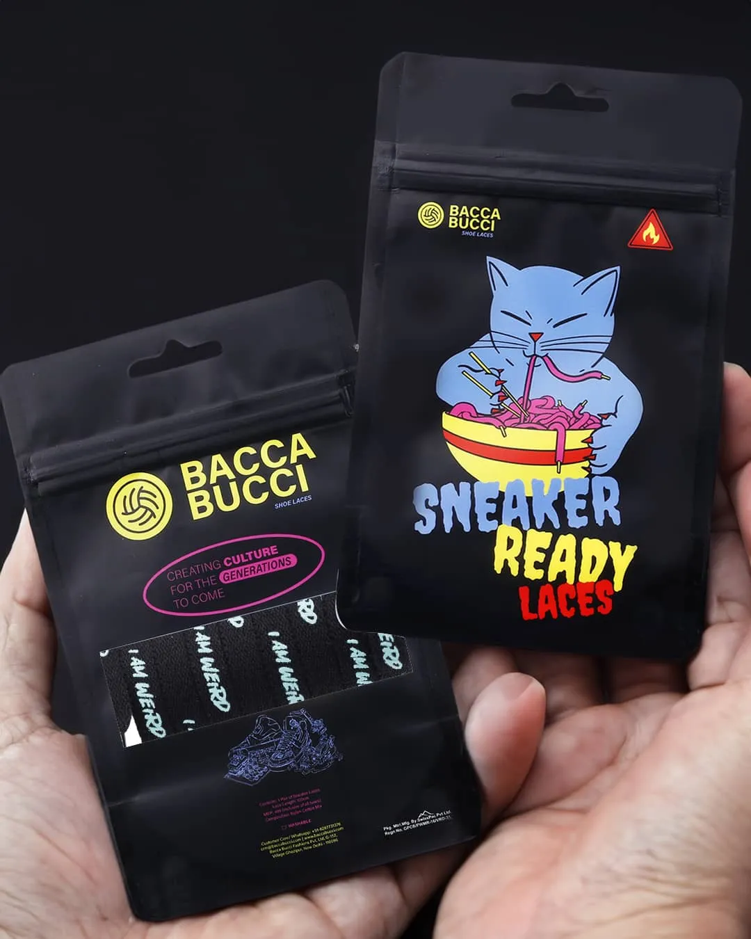 Bacca Bucci "I AM WEIRD" Sneaker Laces