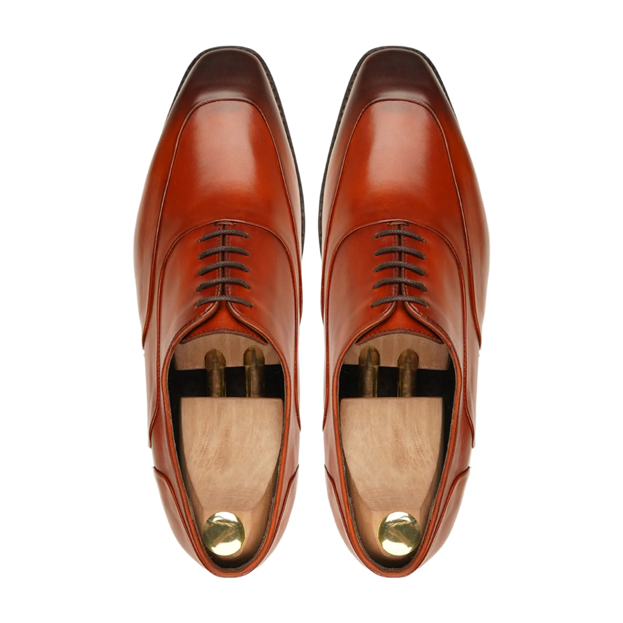 Bolivar - Men's Tan Calf Leather Oxford Shoe