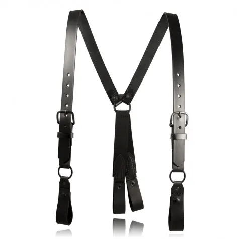 Boston Leather Police Leather Suspenders