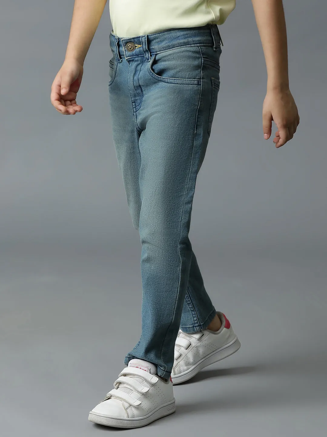 Boys Light Blue Rinse Casual Denim Jeans