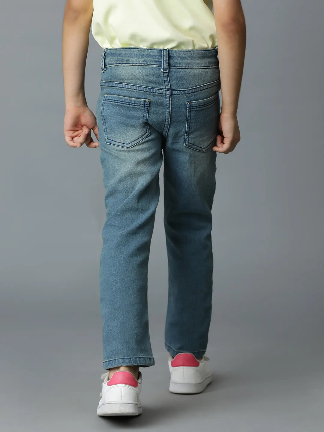 Boys Light Blue Rinse Casual Denim Jeans