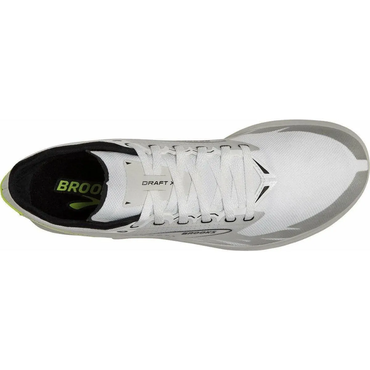 Brooks Draft XC Cross Country Running Spikes - White