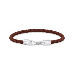 Brown leather bracelet