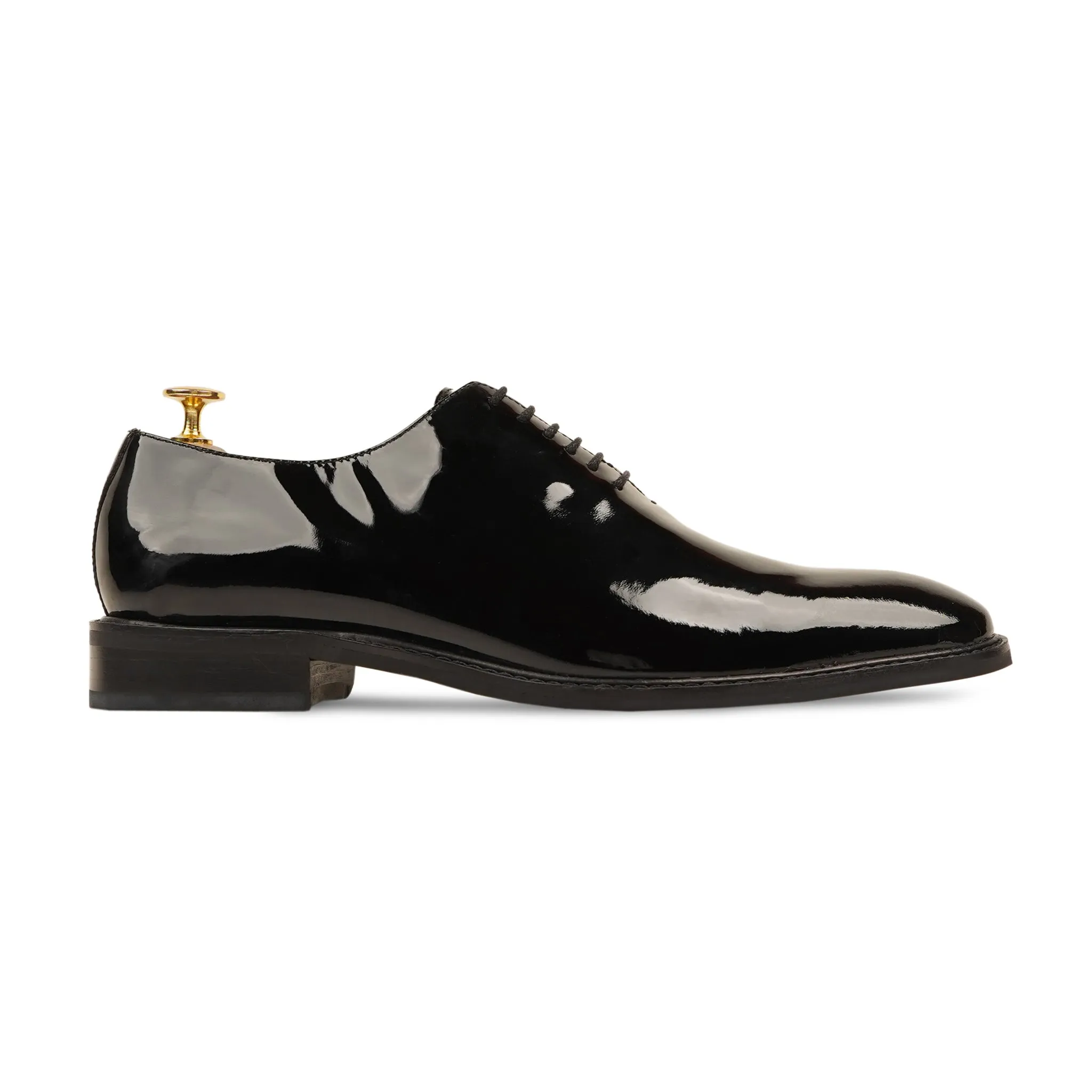 Carmelo - Men's Black Patent Leather Wholecut Shoe