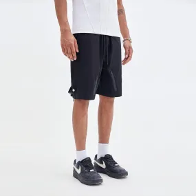 Casual Drawstring Zip Pocket Sports Shorts