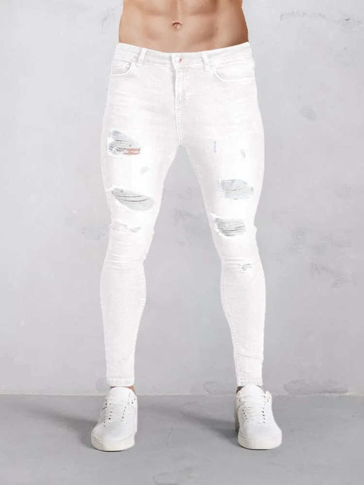 Casual Slim Fit Torn Jeans