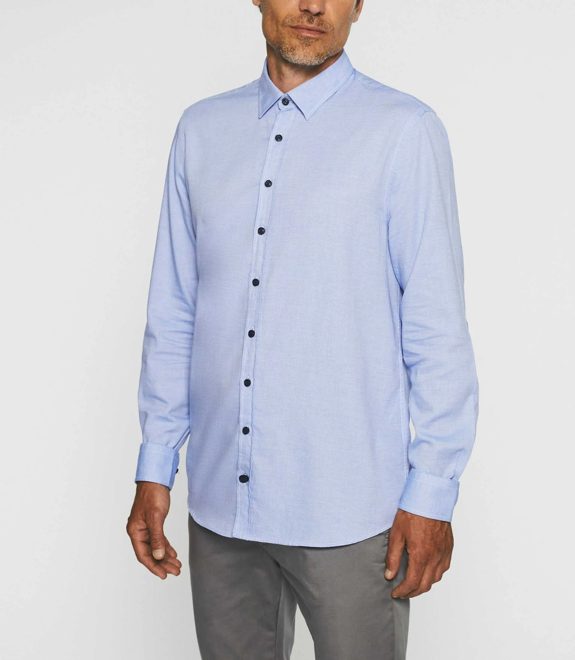 Chemise casual bleu ciel JIMY