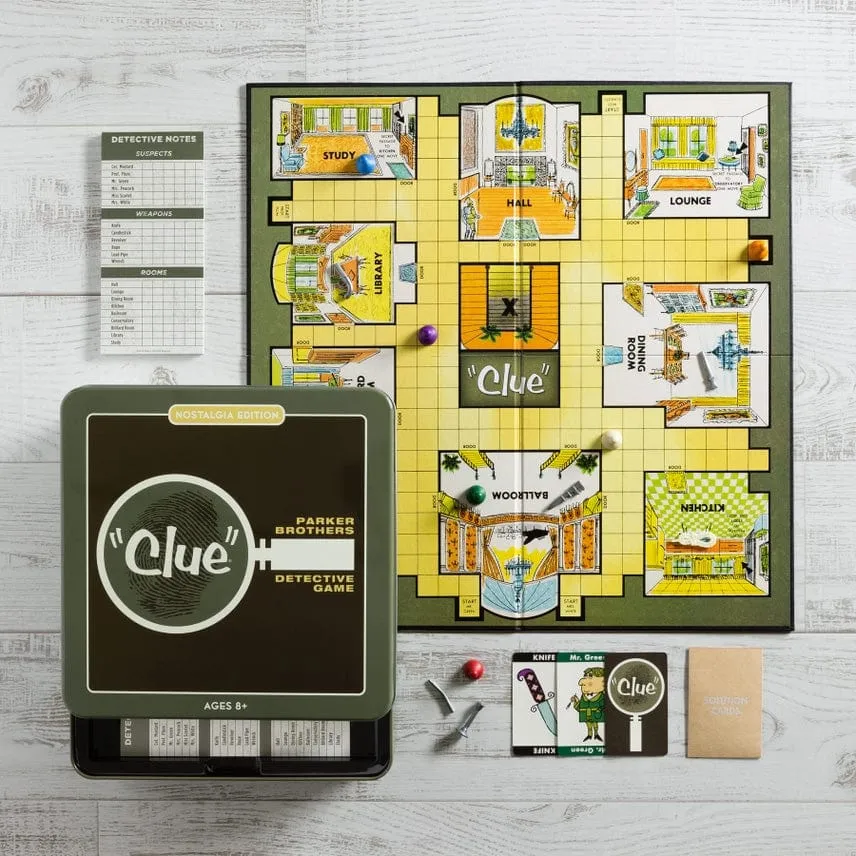 Clue Board Game Nostalgia Tin