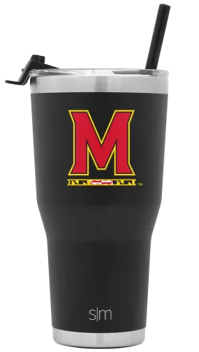 Collegiate Cruiser Tumbler with Flip Lid and Straw