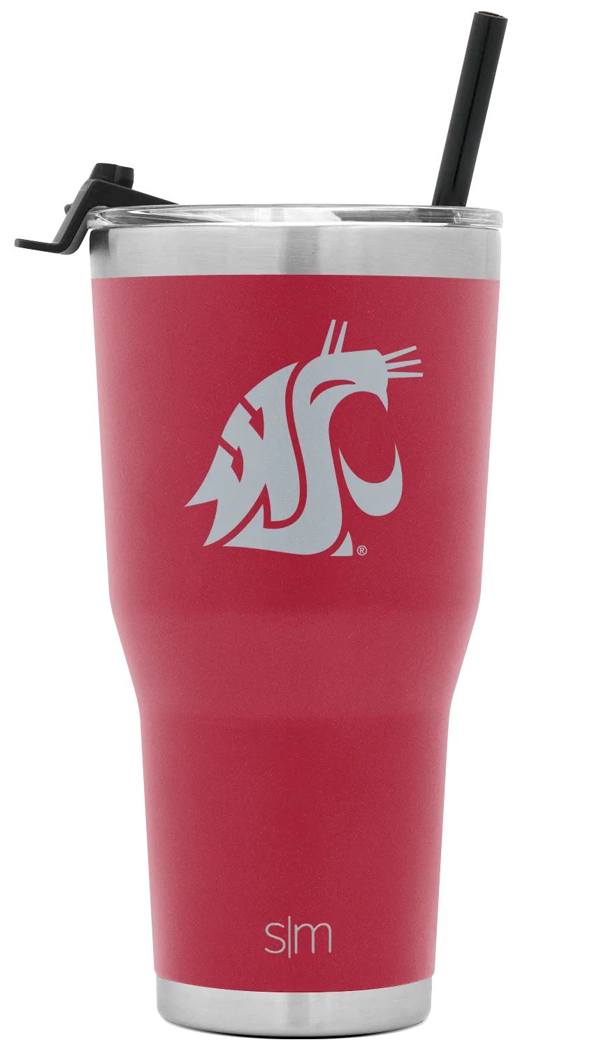 Collegiate Cruiser Tumbler with Flip Lid and Straw