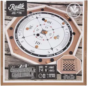 Crokinole & Checkers 2 in 1 Board Game