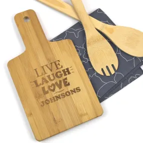 Custom Live Laugh Love Serving Board