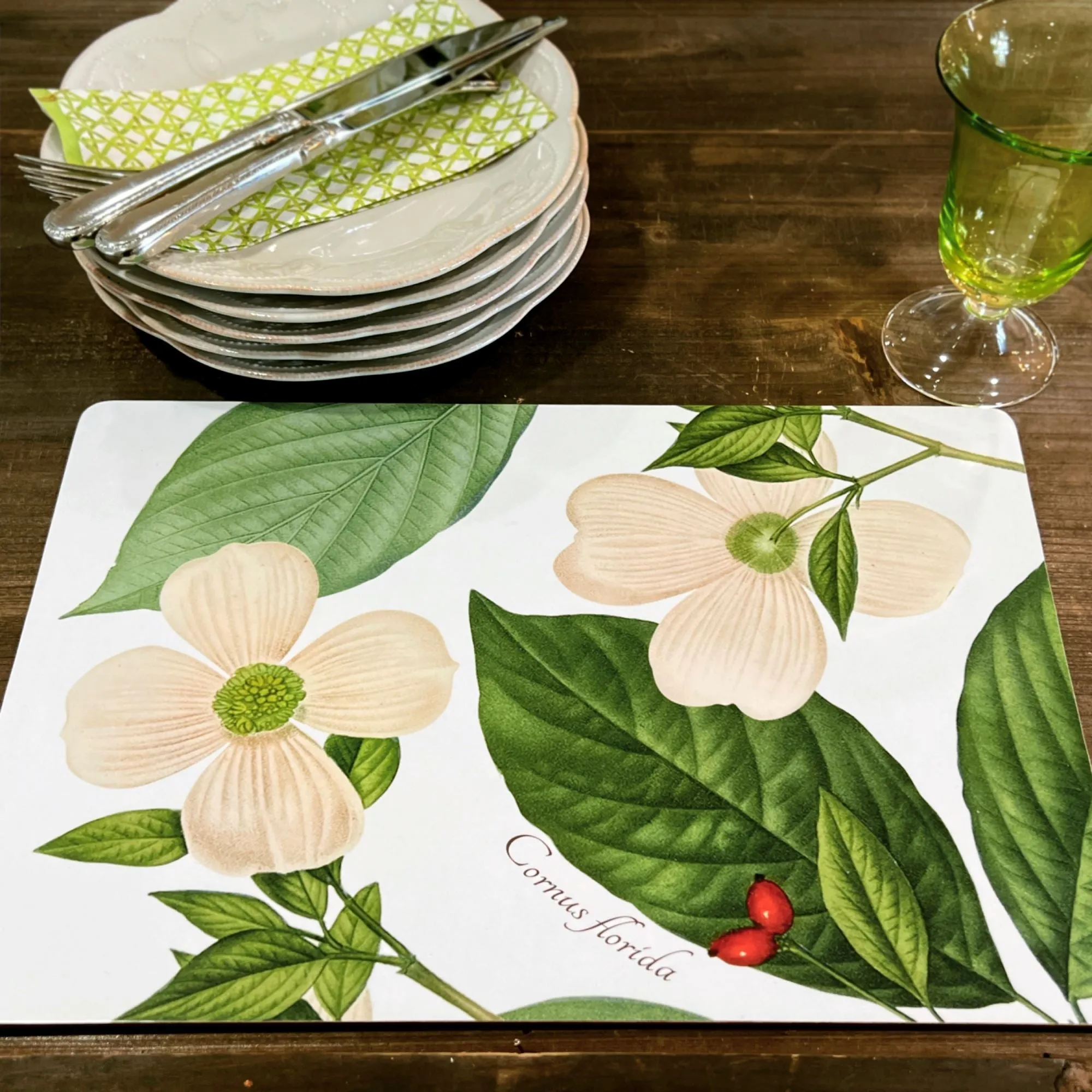 Dogwood Board Placemats - Set of 4