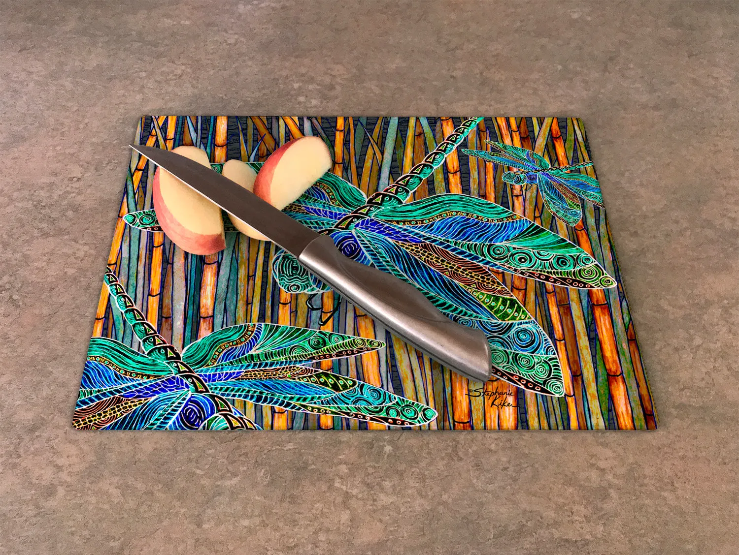 Dragonfly Garden Cutting Board