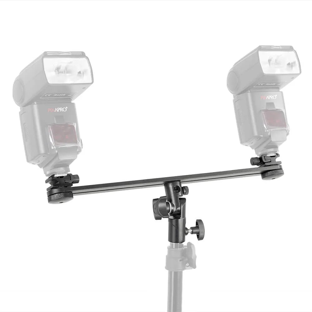 Dual Hot Shoe Speedlite Crossbar