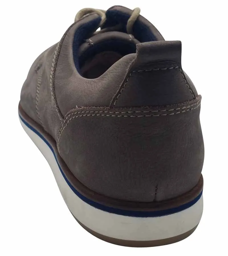 Dubarry Mens Grey Leather Shoe - Stafford