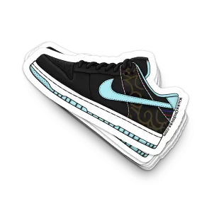 Dunk Low "Barbershop Black" Sneaker Sticker