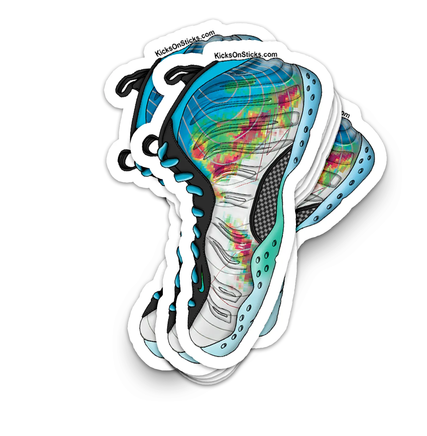 Foamposite "Weatherman" Sneaker Sticker