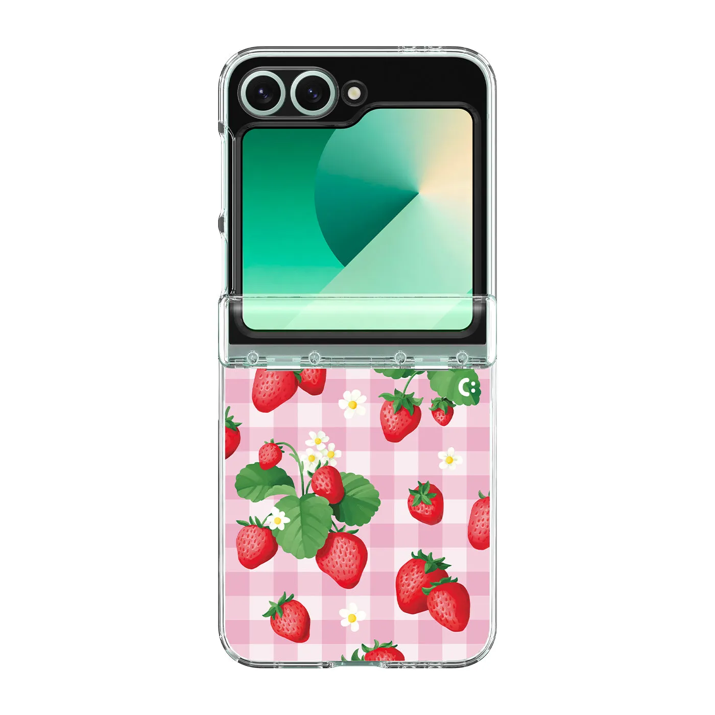 Galaxy Z Flip 6 - Strawberry Gingham