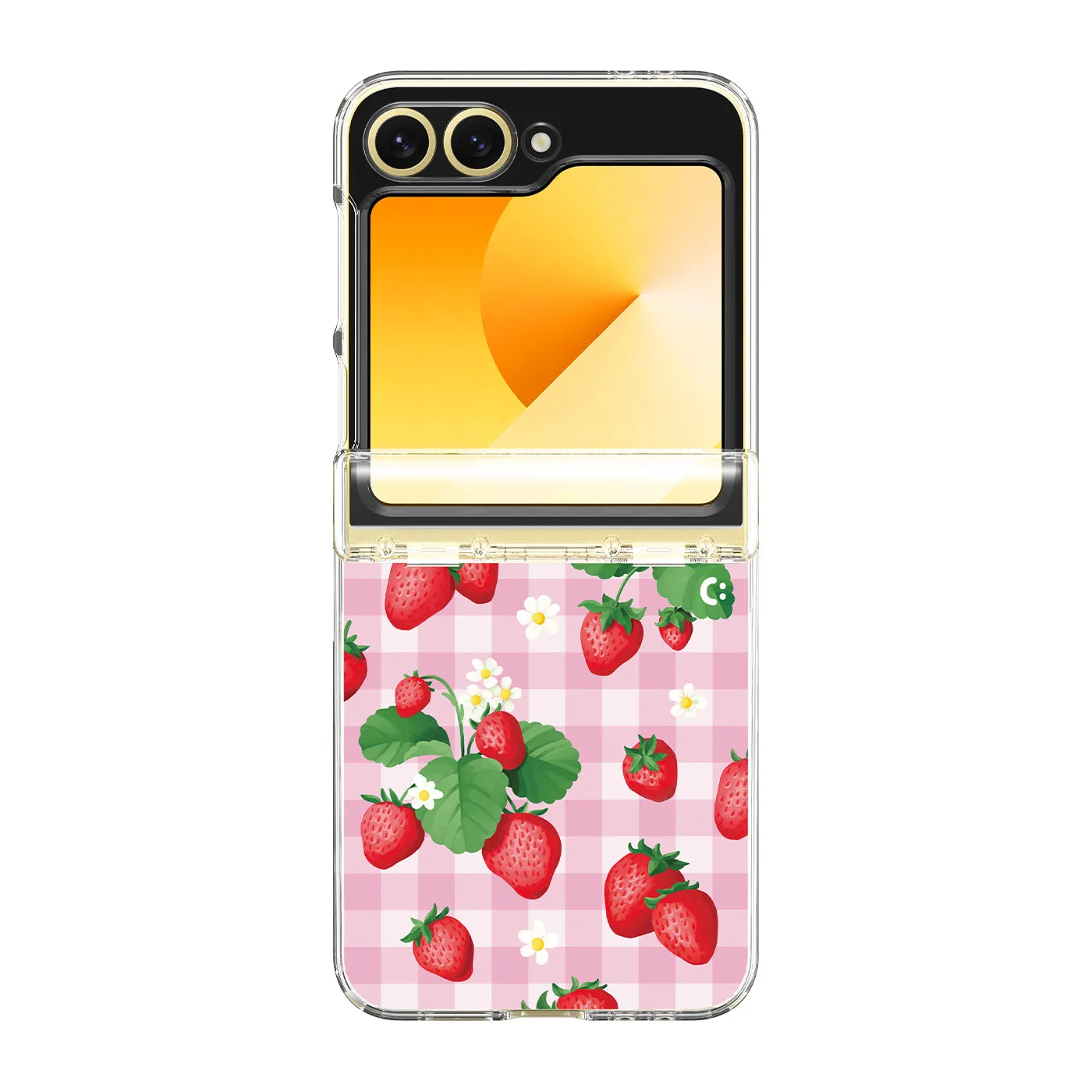 Galaxy Z Flip 6 - Strawberry Gingham