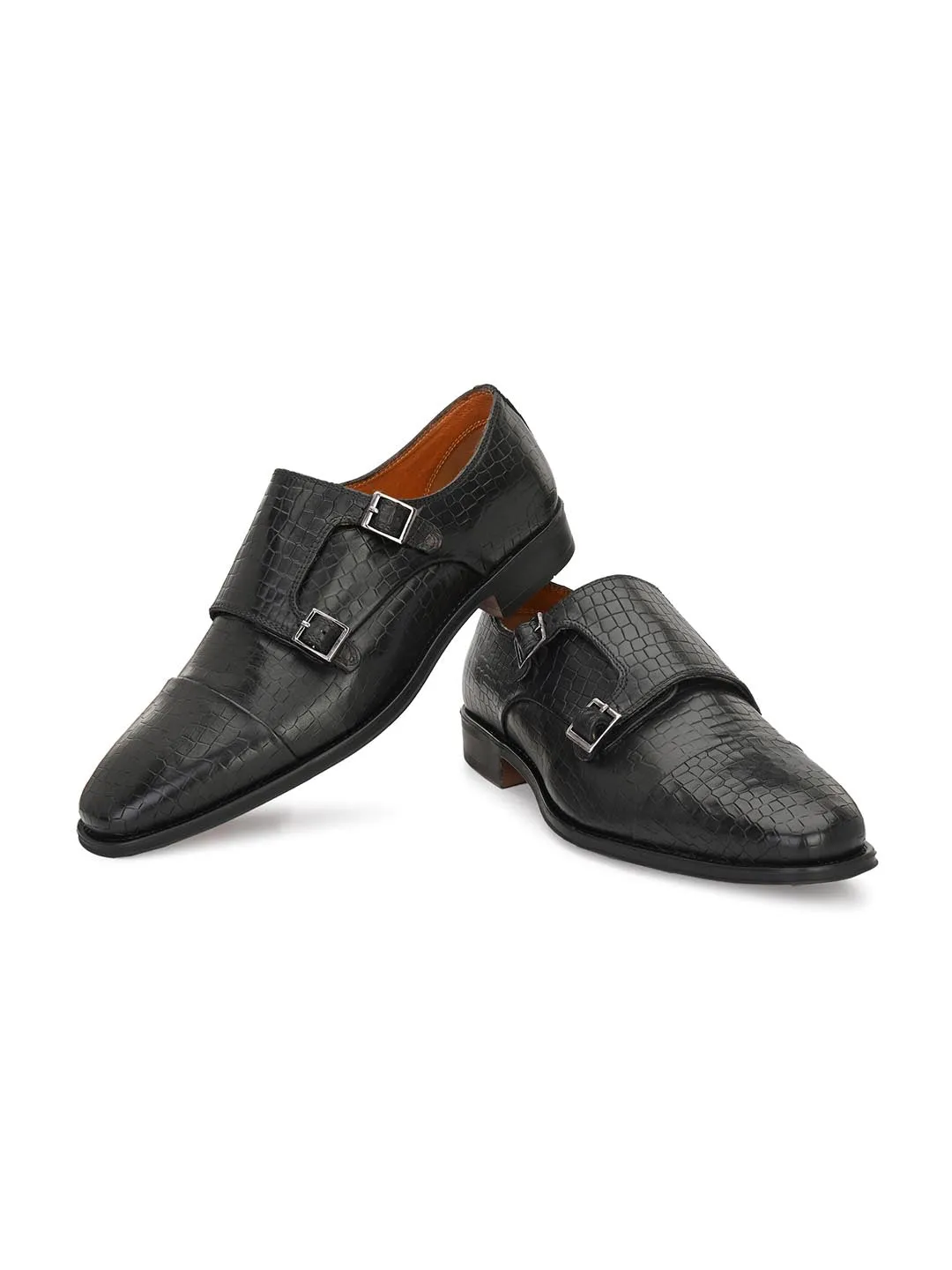 Genuine Leather Monk Strap Shoe