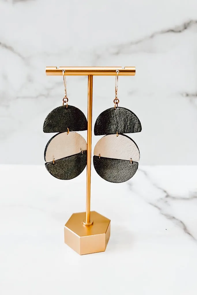 Gia Leather Earrings