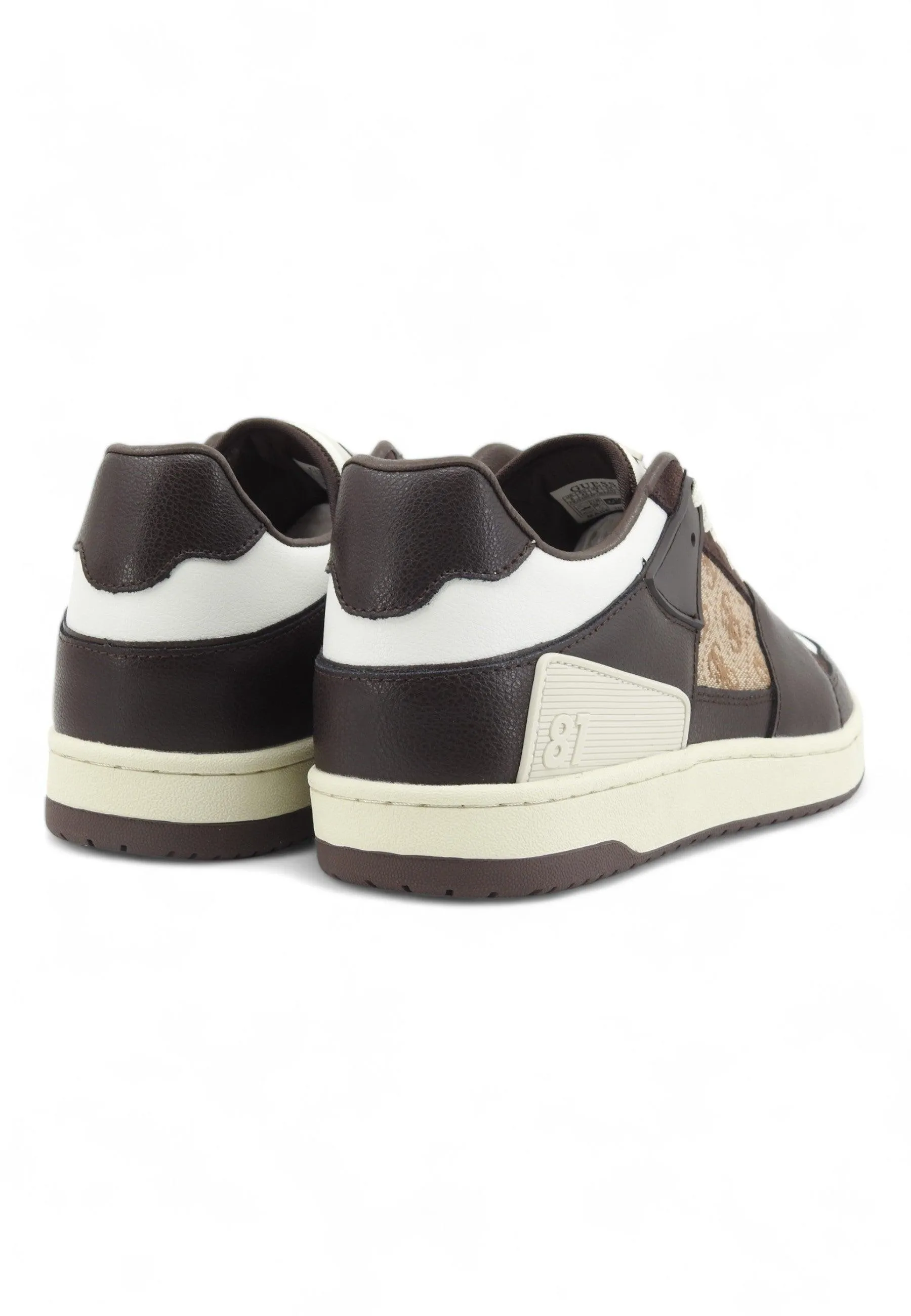 GUESS Sneaker Basket Ox Uomo Beige Brown FMJSAWFAP12