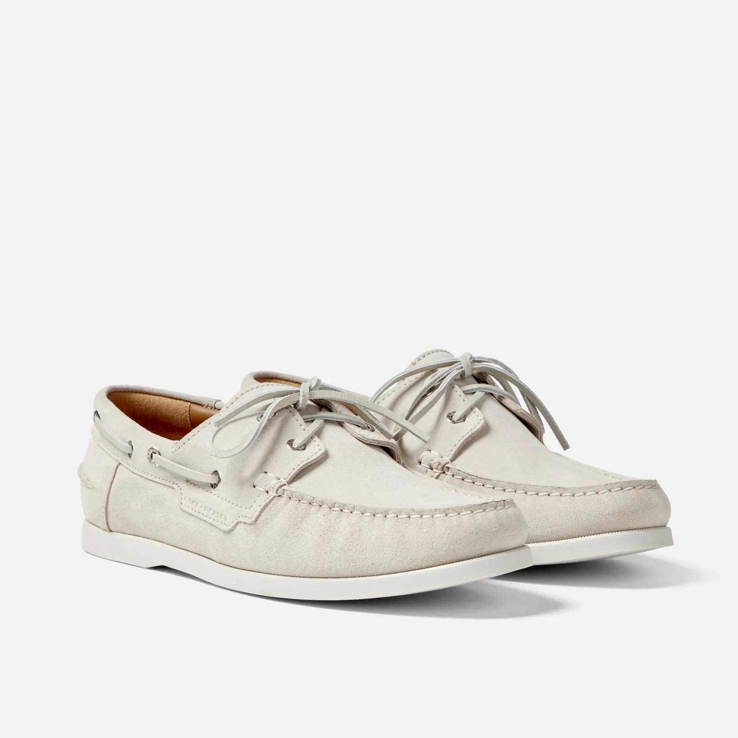 Hardy Off-White Boat Shoe - Men's