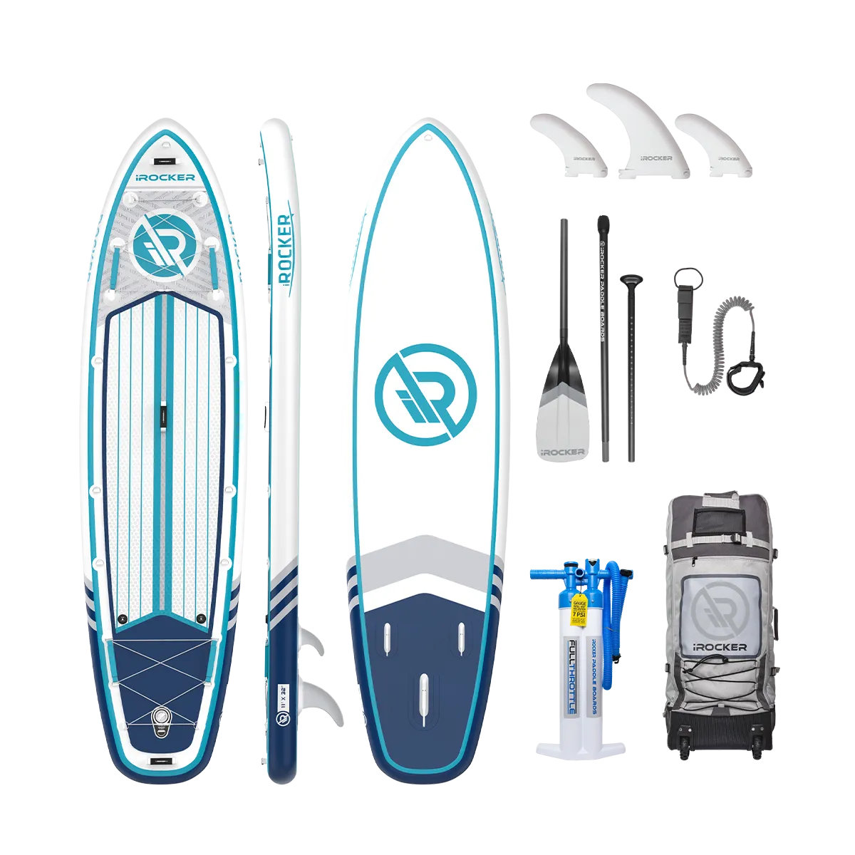 iROCKER ALL AROUND 11' Inflatable Paddle Board