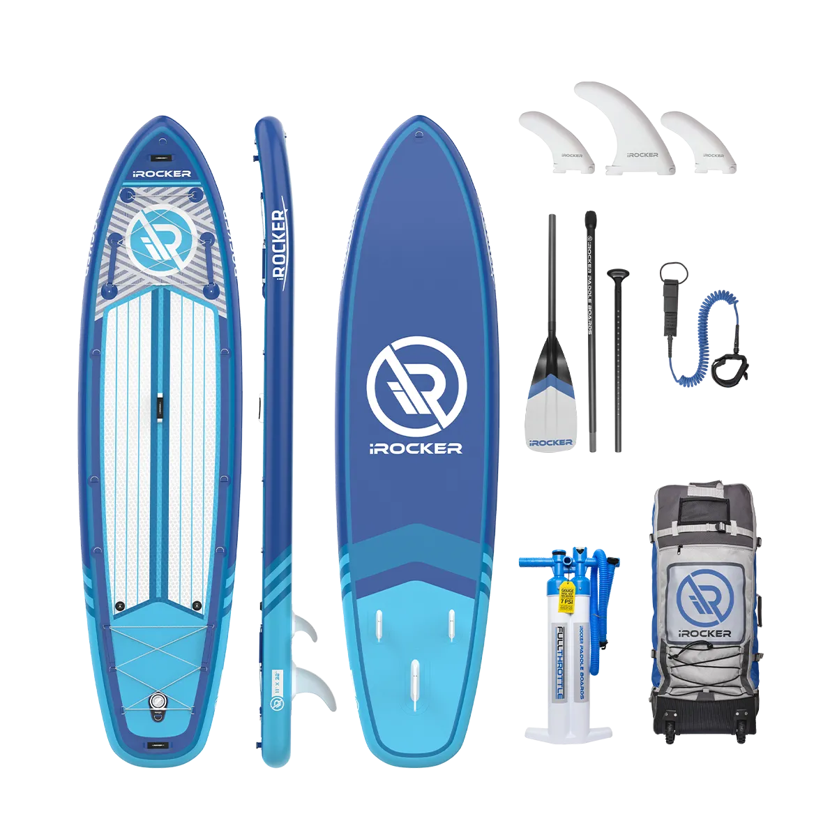 iROCKER ALL AROUND 11' Inflatable Paddle Board