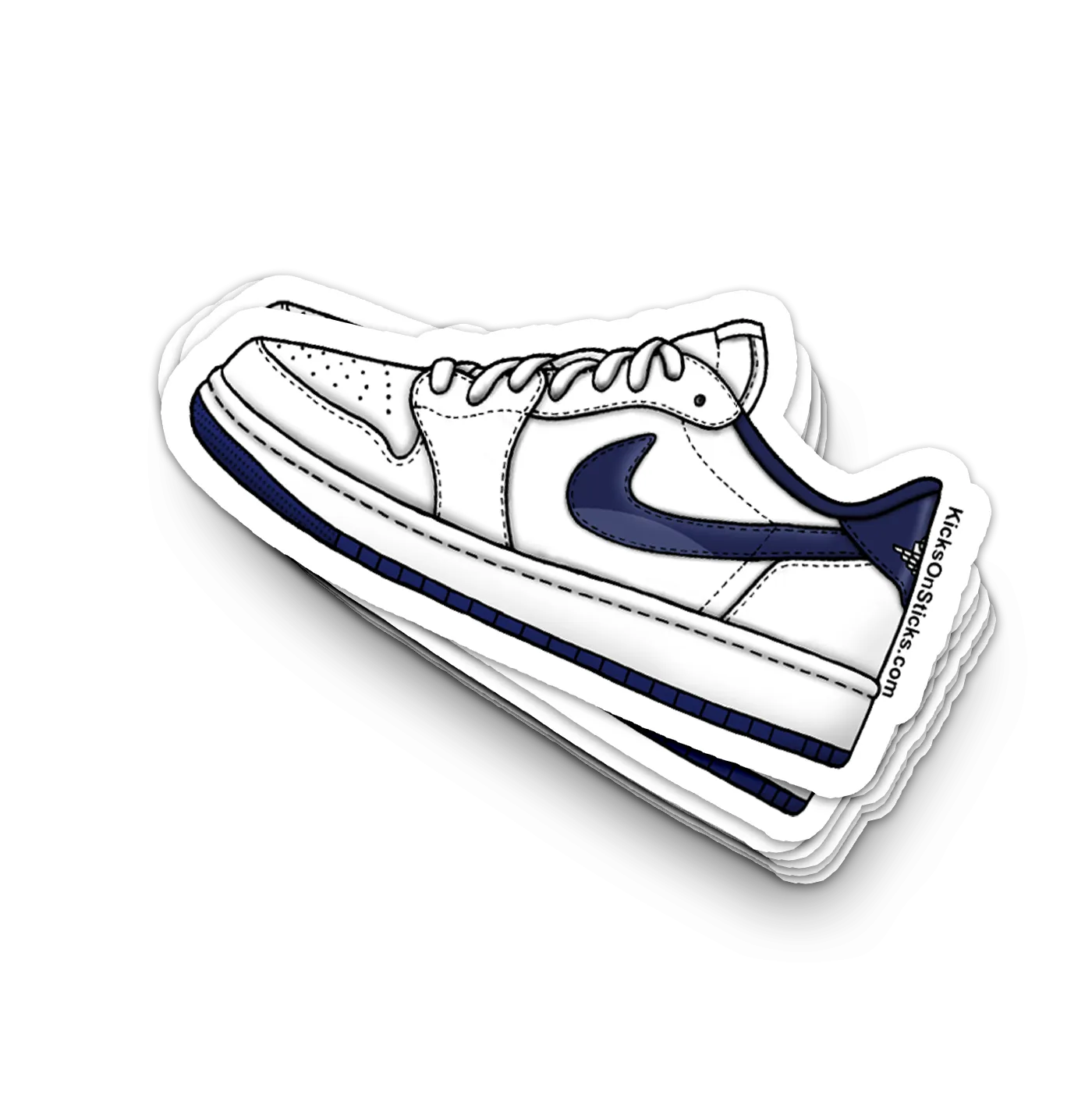 Jordan 1 Low "OG Metallic Blue" Sneaker Sticker