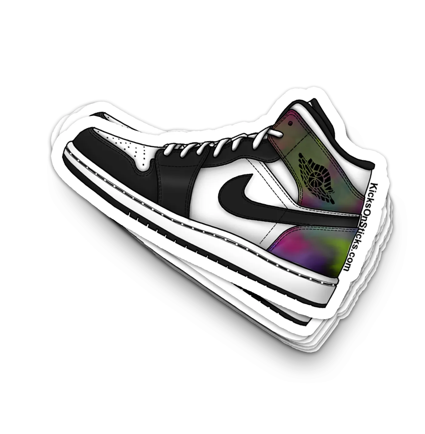 Jordan 1 Mid "Heat Reactive" Sneaker Sticker