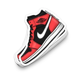 Jordan 1 Mid "Infrared 23" Sneaker Sticker