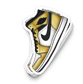 Jordan 1 Mid "Metallic Gold" Sneaker Sticker