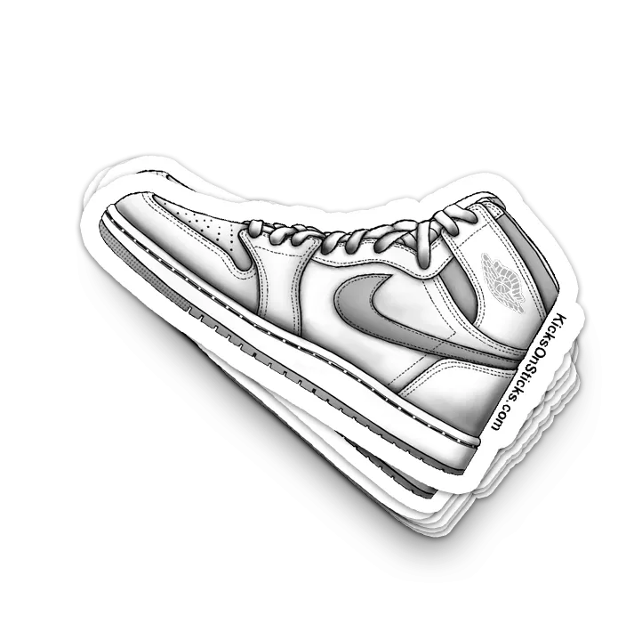 Jordan 1 "Neutral Grey White" Sneaker Sticker