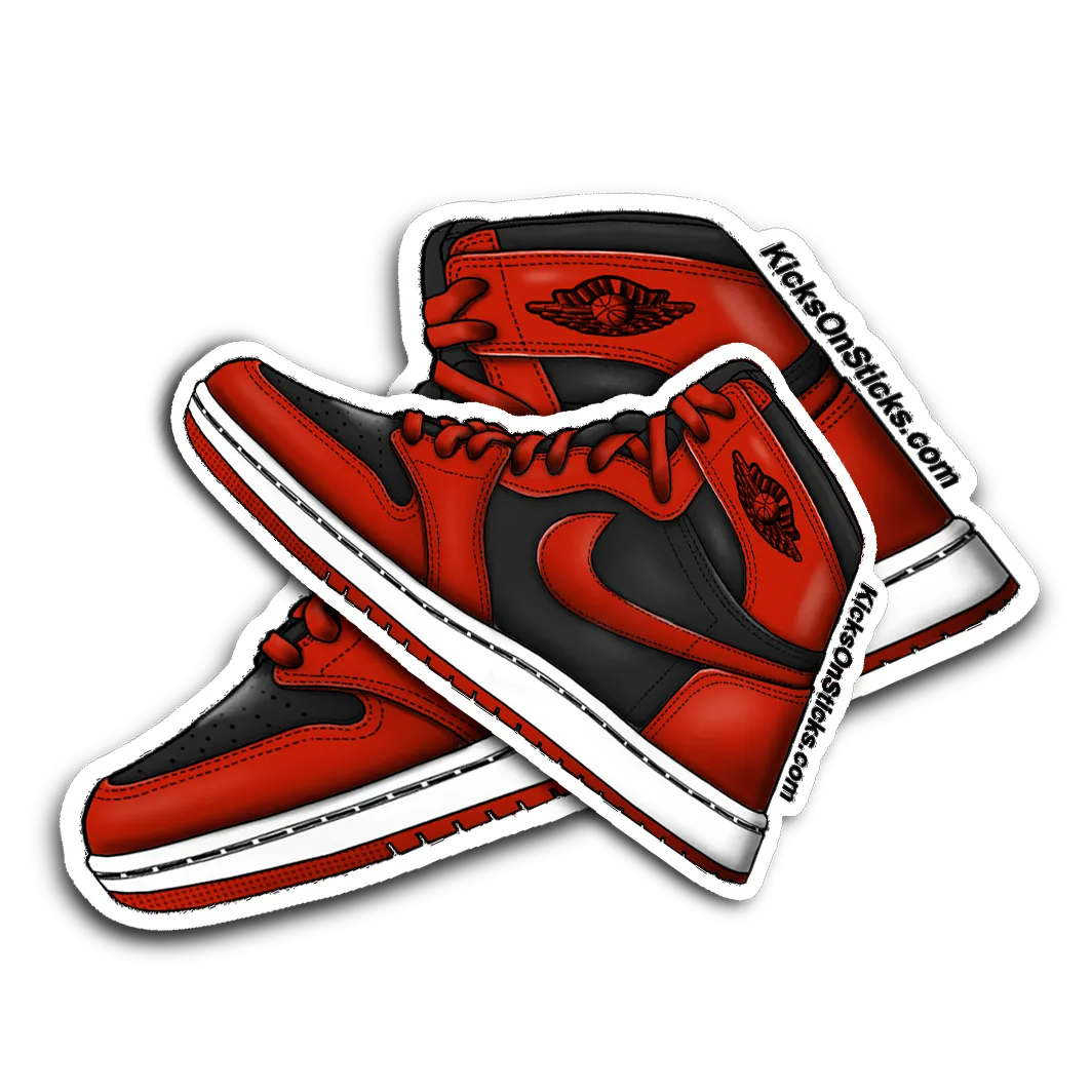 Jordan 1 "Reverse Bred" Sneaker Sticker